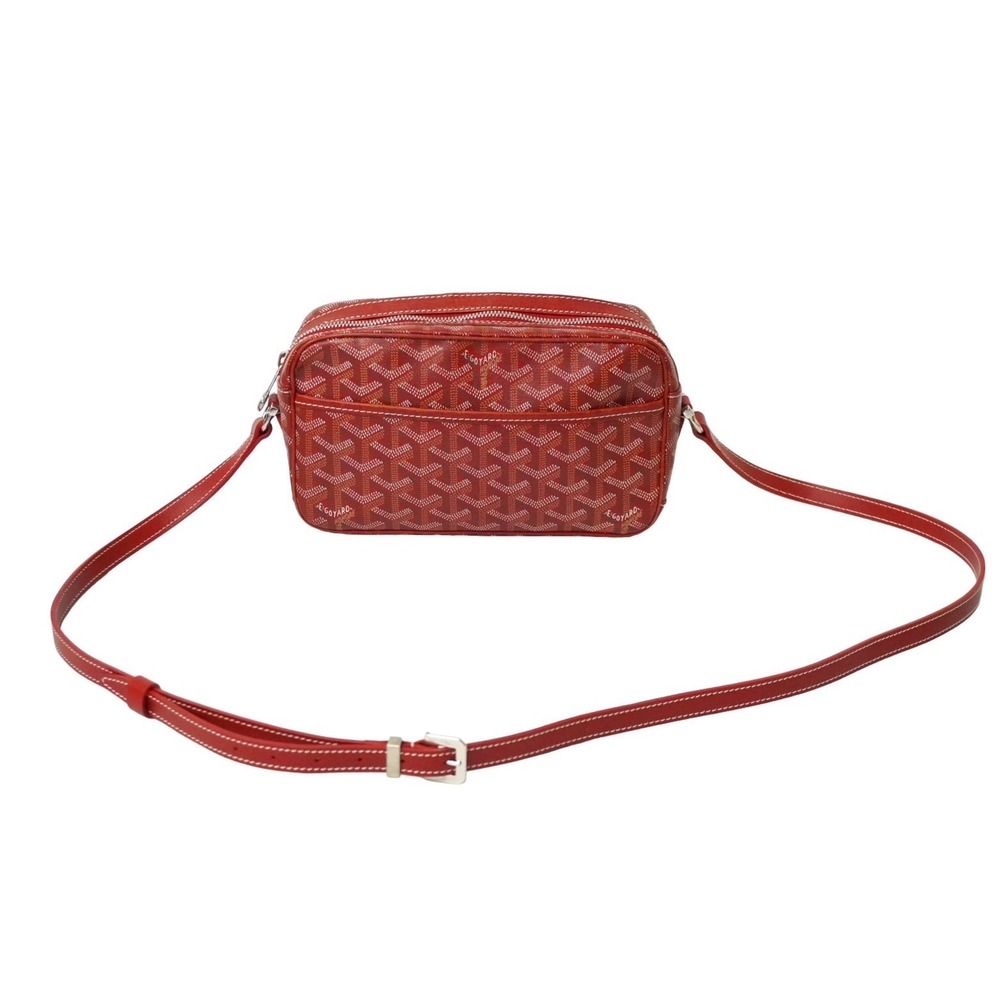 GOYARD Cup Vert Shoulder Bag Red
